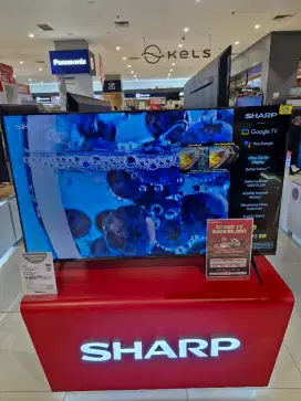 SHARP LED TV GOOGLE 4K 55 PROMO CICILAN BUNGA 0% TANPA KARTU KREDIT