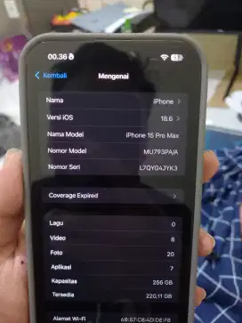 Dijual iphone 15 ProMax ex Ibox