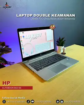 LAPTOP HP ELITEBOOK 840 G5 SLIM CORE I5 SSD 256GB RAM 16GB SECOND