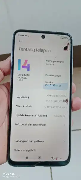 Redmi. 10.   4/64. Mnus retak.norml smua