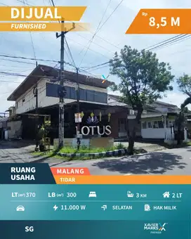 Dijual Ruang Usaha Strategis di Poros Raya Tidar Malang