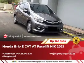 [ LOW KM 21RB ] Honda Brio E CVT AT Facelift Abu 2021/2022