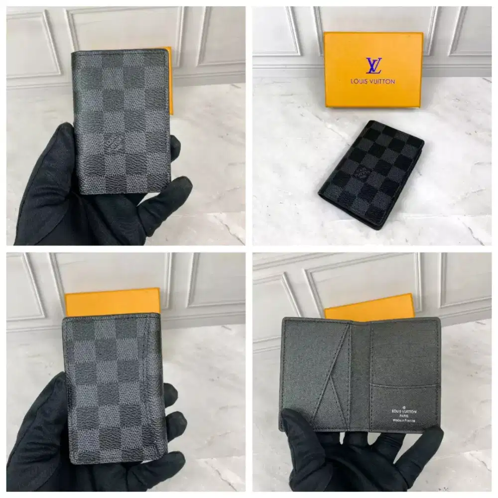 Card holder lv damier graphite dompet kartu graphite