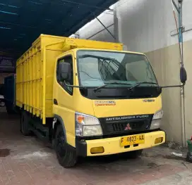 Mitsubishi Colt diesel Canter FE73 ps110 double Bak kayu 2015 kuning