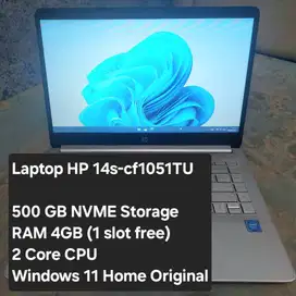 Jual Murah Laptop HP 14s no minus