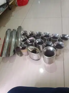 Muffler variasi knalpot mobil staniless
