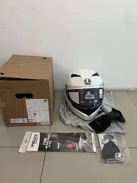 AGV K3 Mono Seta White size M (HELM FULL FACE)