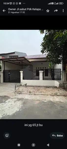 Disewa Rumah didaerah Pondok Kelapa