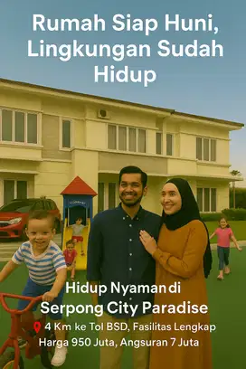 Strategis Rumah di tangerang Selatan Paradise Walk Mall