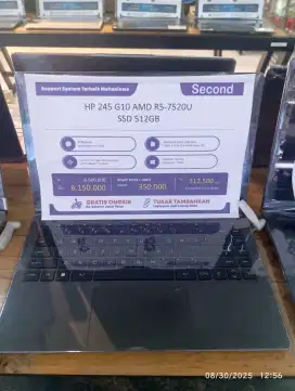 Hp 245 G10 AMD R5-7520U Second