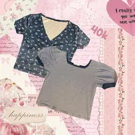 bundling baju crop dapat 2