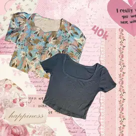 bundling baju crop dapat 2