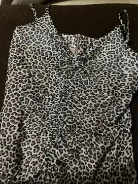 long dress leopard