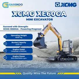 Alat Berat | MINI EXCAVATOR XCMG XE60GA | Siap Fullservice After Sales