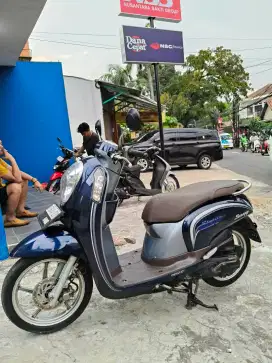 Honda Scoopy 2017 biru Navy Alarm Remote