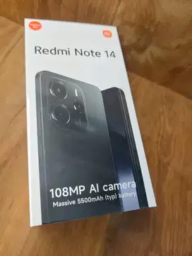 Redmi note 14 4g 8/256 new gress- hitam