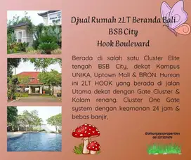 Rumah Lokasi Strategis HOOK Boulevard Beranda Bali Dekat Mall Uptown