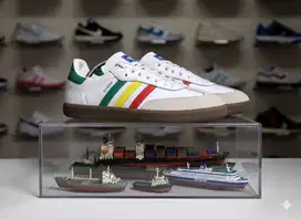 Sepatu Sneakers Adidas Samba OG x Bob Marley White