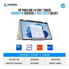 HP Pavilion 14 ek2051TU / ek2123TU Touch 2in1 Core 3 100U/8GB/512GB