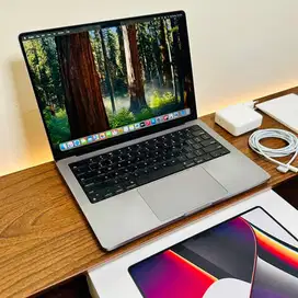MacBook Pro 14 inch M1 Pro Fullset Original Mulus likenew