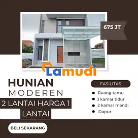 Hunian modern 2 lantai harga 1 lantai