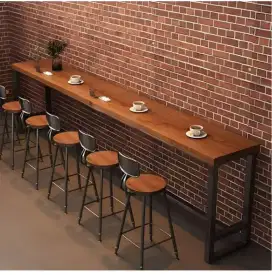 Bogor Furniture Meja Cafe Industrial Retro Termurah 190×60×100