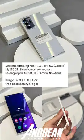 Second Samsung Galaxy Note 20 Ultra 5G ( Global ) • 256 Gb