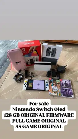 NINTENDO SWITCH OLED 128gb FULL GAME ORIGINAL