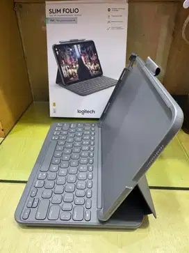 DI JUAL ; KEYBOARD LOGITECH SLIM FOLIO FOR IPAD GEN 10 & GEN 11