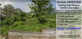Dijual Murah Kavling seluas 1130 m² Siap Bangun