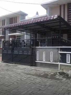 Kanopi minimalis atap seng sepandek