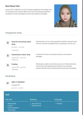 Host live berpengalaman