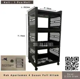 Rak Serbaguna Apartemen 4 Susun Buana