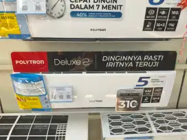 Promo AC 0.5 PK Polytron Cicilan Tanpa DP Gratis 2x Cicilan