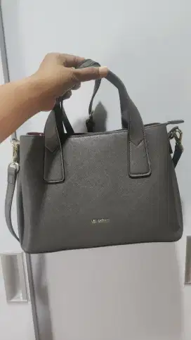 Tas Wanita Les Catino Retana Saff Satchell Blb warna Dark Gulgrey