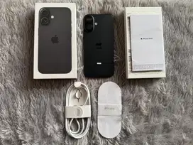 (1 Minggu Pakai) iPhone 16 128GB Black BH 100% CC 1