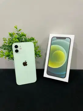 IPhone 12 128GB Green mulus Fullset BH 88% Sinyal Permanent