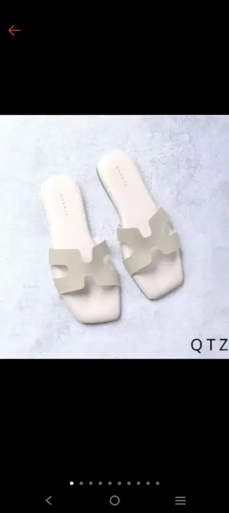 Sandal Herm*s putih
