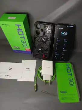 Infinix Hot 30i Dualsim RAM 8+8/128GB Oren Lengkap dari baru BU