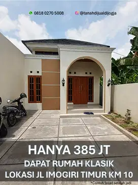 Rumah dekat RS Nur Hidayah di Trimulyo Jetis Bantul Proses Bangun