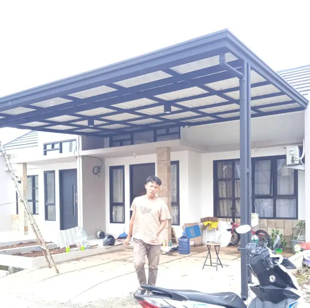 Kanopi Alderon single layer spesifikasi bahan:zs