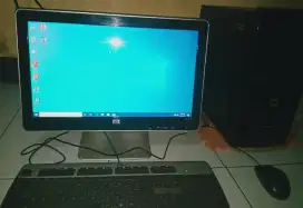 1 set computer core i5 650 + LCD hp 19 in tinggal pakai aja