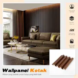WALLPANEL WPC KISI KAYU DEKORASI DINDING UKURAN 16CM x 2,9METER