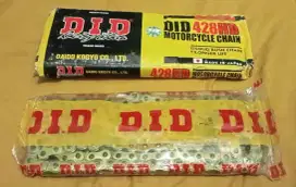 Rantai motor DID Gold ukuran 428 (Baru)