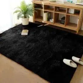 Di jual surpet bulu hitam polkadot