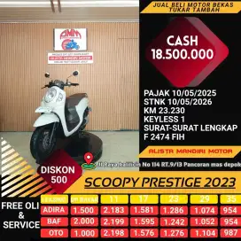 HONDA SCOOPY PRESTIGE TH 2023 BISA CASH / KREDIT