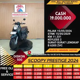 KREDIT DP 1JT BISA BAWA PULANG SCOOPY PRESTIGE TH 2024 LIKE NEW