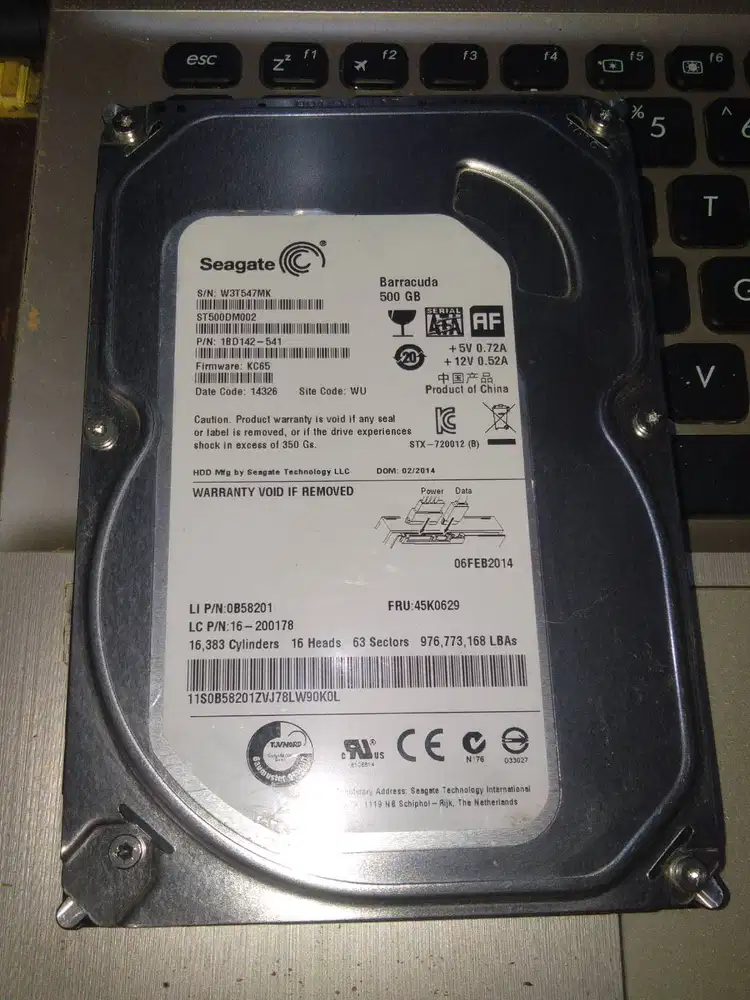 Hardisk Hdd Seagate 500Gb sehat 100 persen 100rb net cod jatingaleh