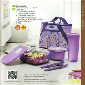 Dijual 1 Set Tupperware Cosmo Violet