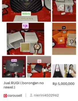 Jual RUGI ( borongan )